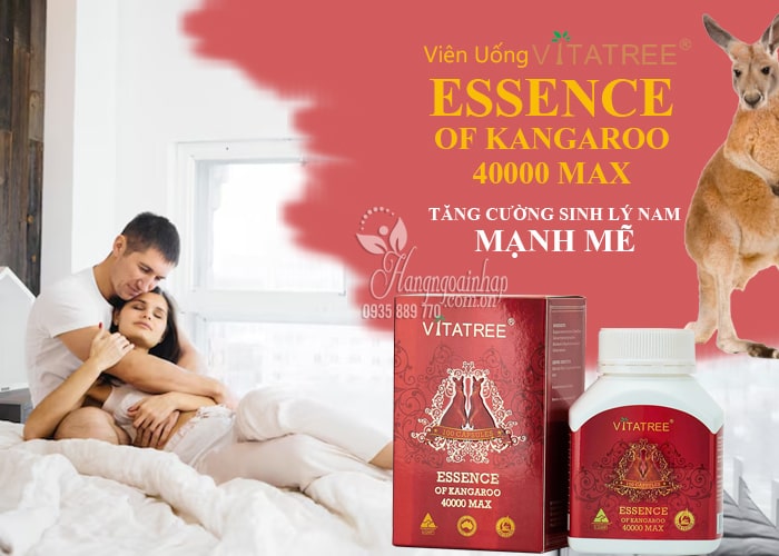 Viên uống Vitatree Essence Of Kangaroo 40000 Max 100 viên 12