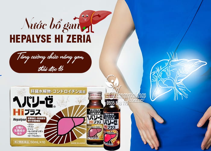 Nước bổ gan Hepalyse Hi Zeria màu vàng cao cấp Nhật Bản 12