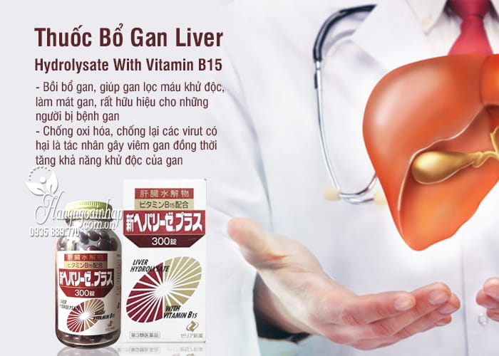 Thuốc Bổ Gan Liver Hydrolysate With Vitamin B15 Của Nhật 7