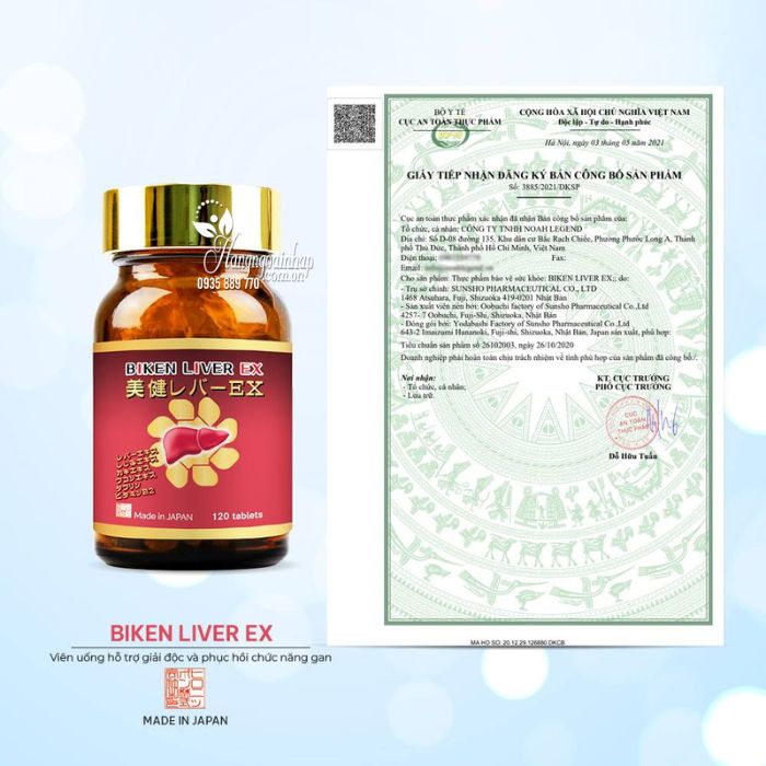 Viên uống bổ gan Biken Liver EX của Nhật Bản
