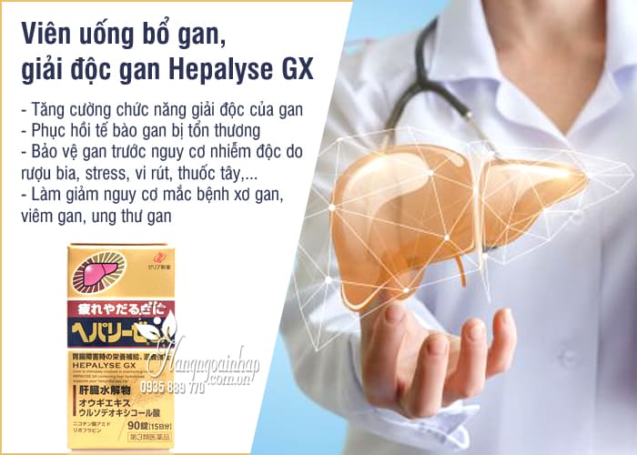Viên uống bổ gan, giải độc gan Hepalyse GX của Nhật Bản 2