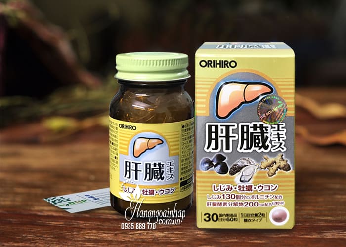 Viên uống bổ gan, giải độc gan Orihiro Nhật Bản 60 viên 4