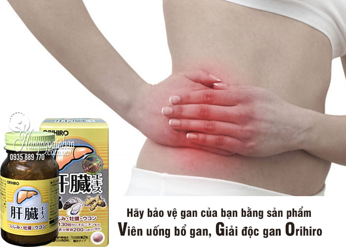 Viên uống bổ gan, giải độc gan Orihiro Nhật Bản 60 viên 3