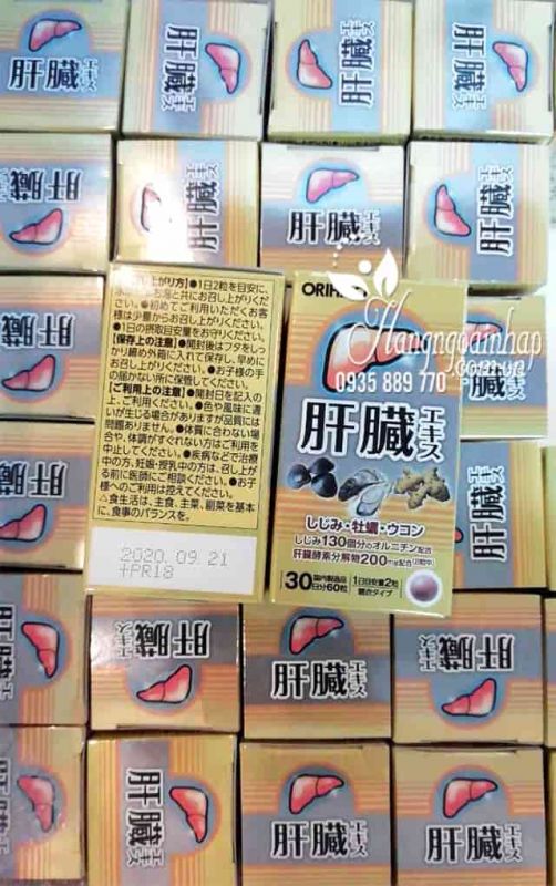 Viên uống bổ gan, giải độc gan Orihiro Nhật Bản 60 viên 1