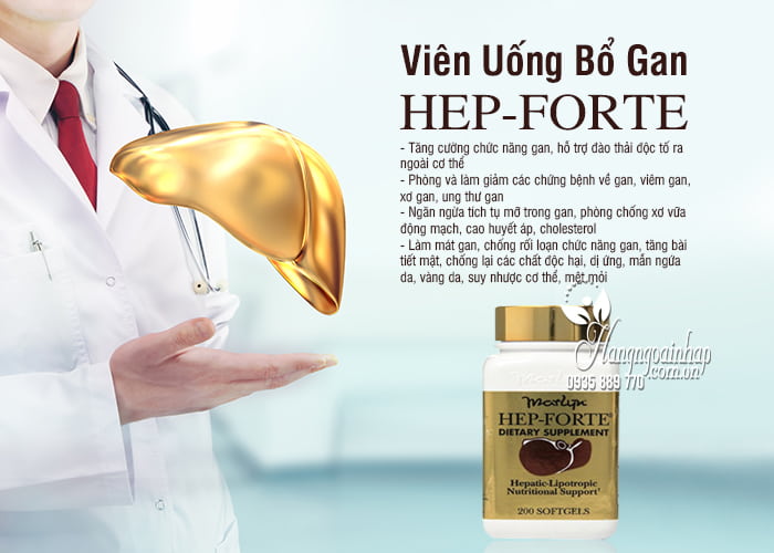 Viên Uống Bổ Gan Hep-Forte Lọ 200 Viên Của Mỹ 7