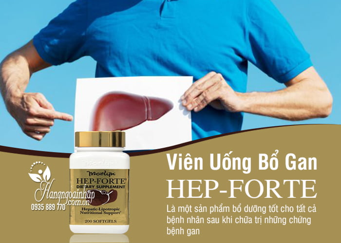 Viên Uống Bổ Gan Hep-Forte Lọ 200 Viên Của Mỹ 1