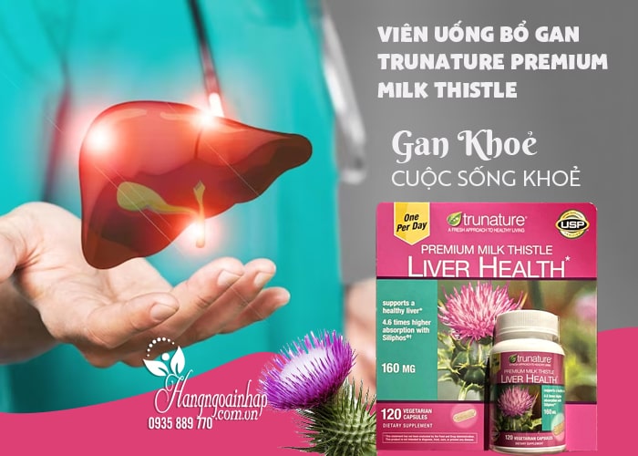 Viên uống bổ gan Trunature Premium Milk Thistle 120 viên 23