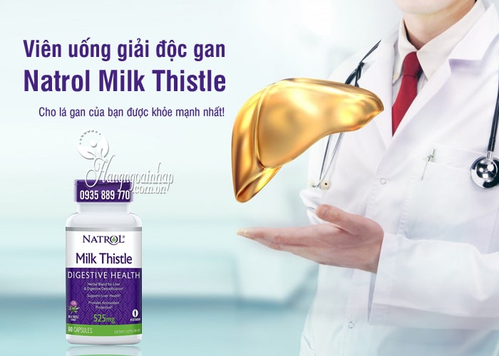 Viên uống giải độc gan Natrol Milk Thistle 525mg của Mỹ 9