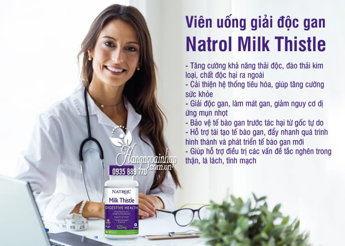 Viên uống giải độc gan Natrol Milk Thistle 525mg của Mỹ 4