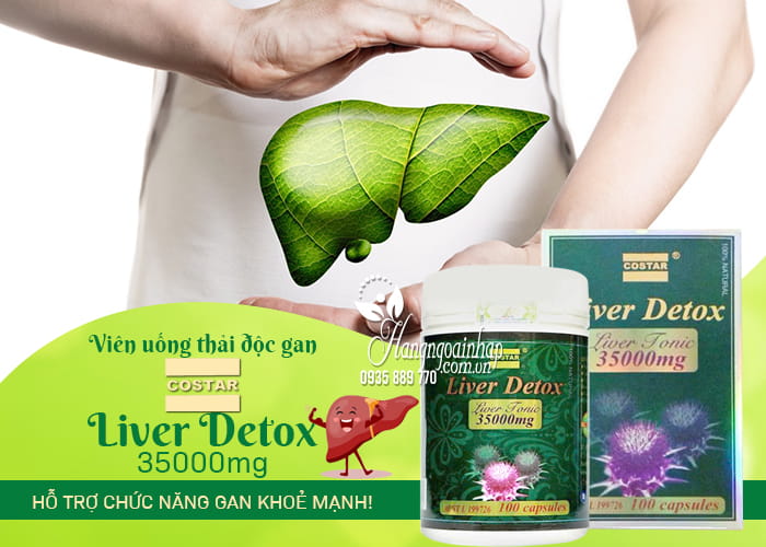 Viên uống thải độc gan Costar Liver Detox 35000mg 100 viên 45