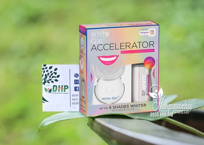 Bộ làm trắng răng White Glo Accelerator Blue Light của Úc 8