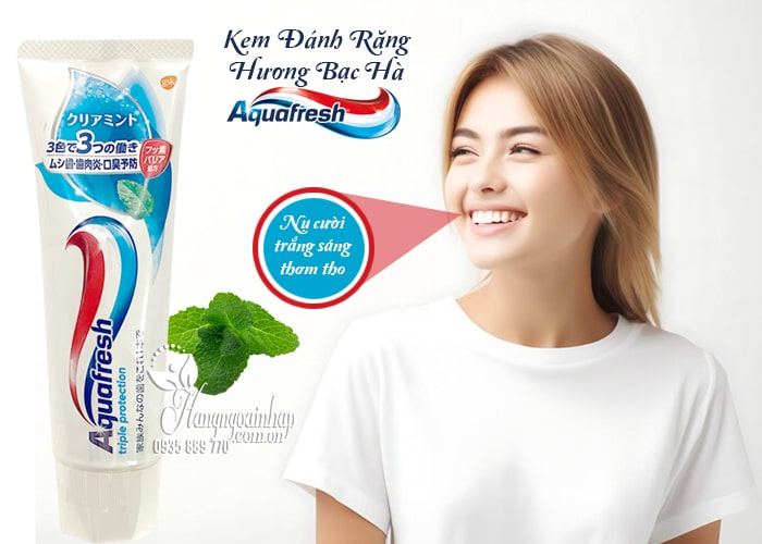 Kem Đánh Răng Aquafresh Triple Protection 140g của Nhật 34
