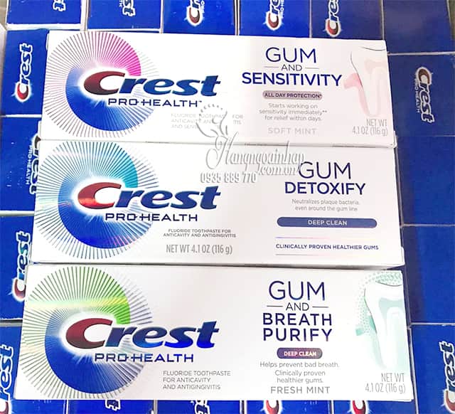 Kem đánh răng Crest Pro-Health Gum Detoxify 116g của Mỹ 7