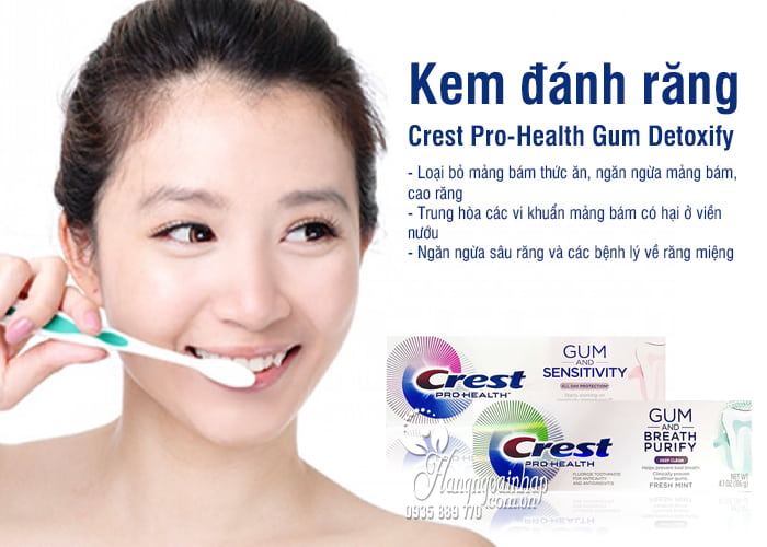 Kem đánh răng Crest Pro-Health Gum Detoxify 116g của Mỹ 3