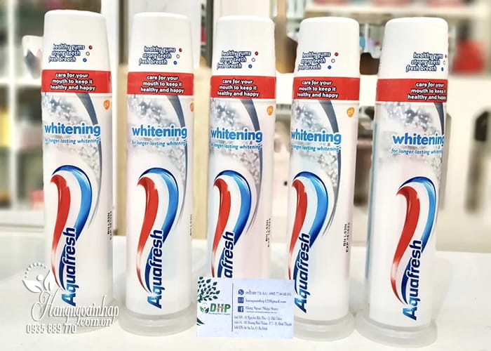 Kem đánh trắng răng Aquafresh Whitening 100ml của Mỹ dạng ống 9