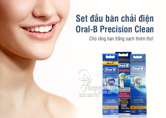 Set đầu bàn chải điện Oral-B Precision Clean - Dùng thay thế 7