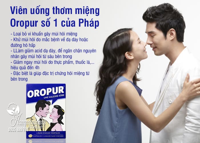 Viên uống thơm miệng Oropur số 1 của Pháp, đặc trị hôi miệng 3