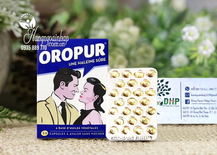 Viên uống thơm miệng Oropur số 1 của Pháp, đặc trị hôi miệng 7