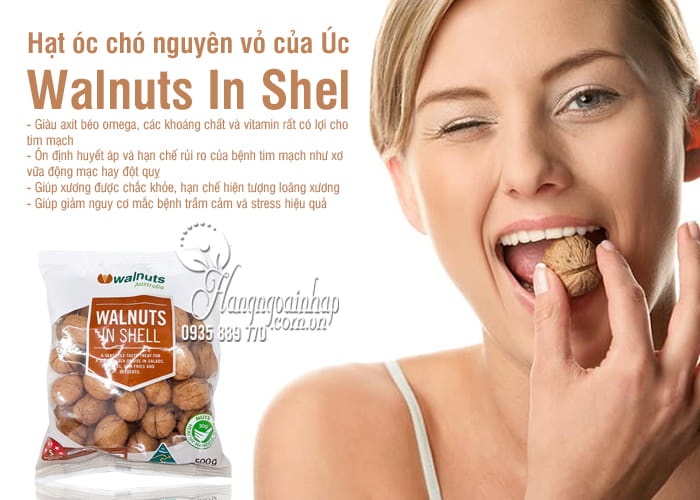 Hạt óc chó nguyên vỏ của Úc Walnuts In Shell 500g–Giá tốt nhất 6