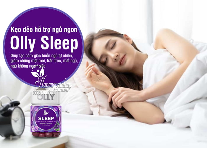 Kẹo dẻo hỗ trợ ngủ ngon Olly Sleep 50 Gummies Mỹ 7