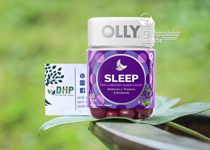 Kẹo dẻo hỗ trợ ngủ ngon Olly Sleep 50 Gummies Mỹ 6