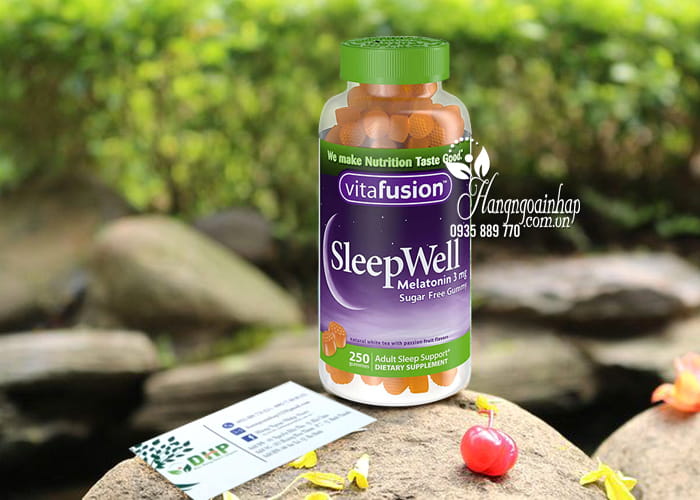 Kẹo dẻo ngủ ngon Vitafusion Sleepwell Melatonin 3mg của Mỹ 9