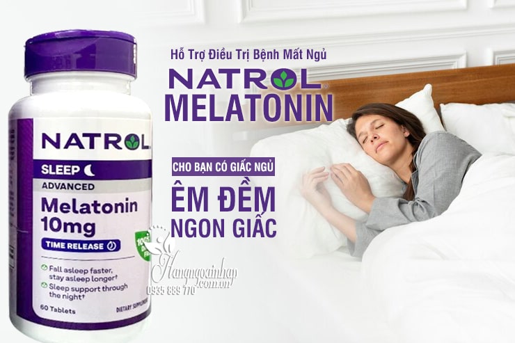 Natrol Melatonin 10mg của Mỹ 60 viên – Hỗ trợ điều trị bệnh mất ngủ 12