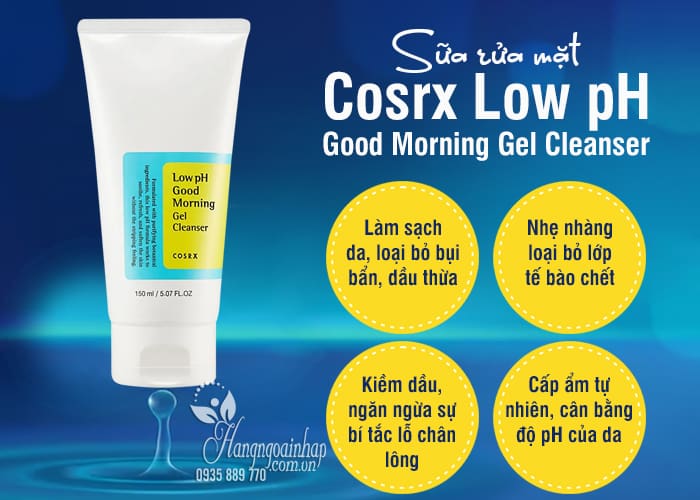 Sữa rửa mặt Cosrx Low pH Good Morning Gel Cleanser 150ml  77