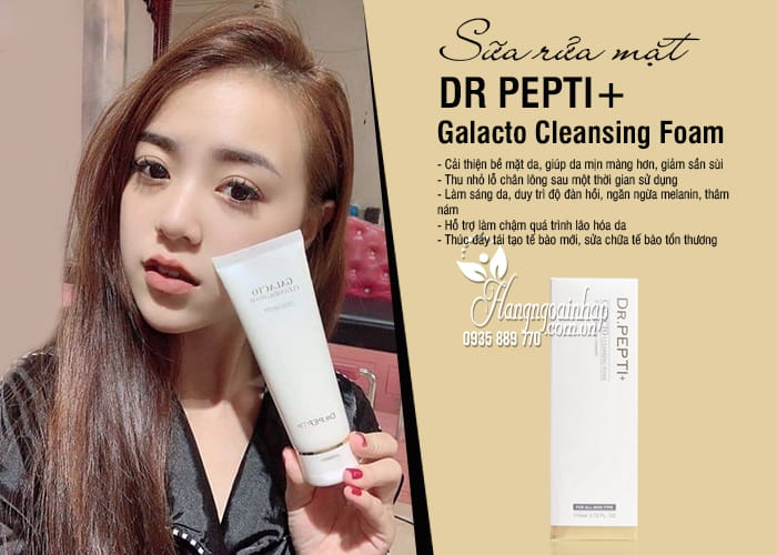 Sữa rửa mặt Dr Pepti+ Galacto Cleansing Foam của Hàn Quốc 3
