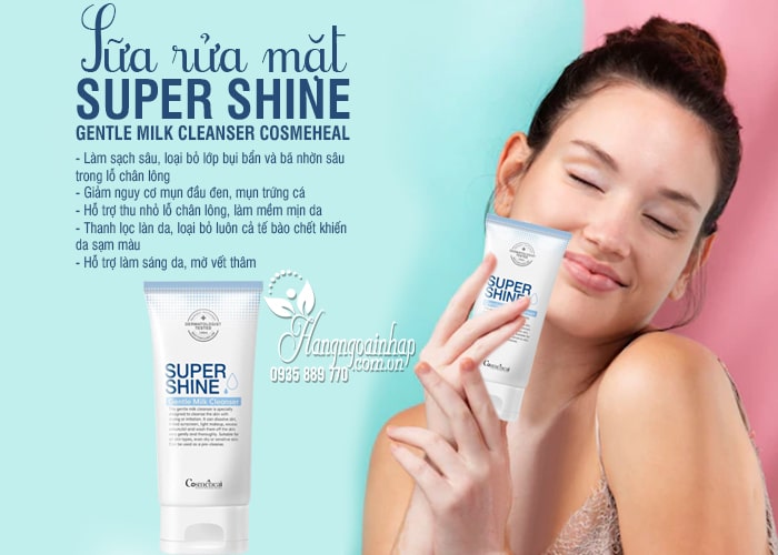 Sữa rửa mặt Super Shine Gentle Milk Cleanser CosmeHeal 120ml 7