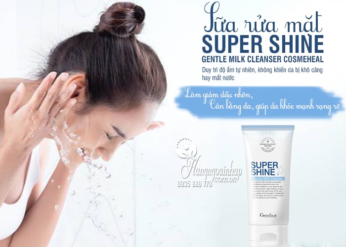 Sữa rửa mặt Super Shine Gentle Milk Cleanser CosmeHeal 120ml 11111