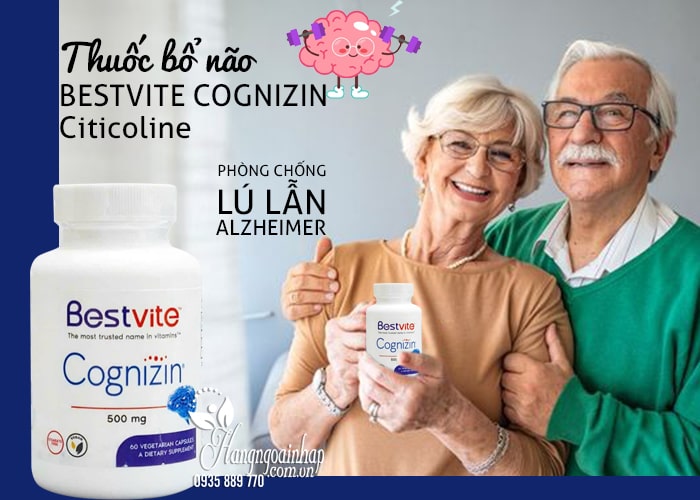 Thuốc bổ não Bestvite Cognizin Citicoline 500mg của Mỹ 1