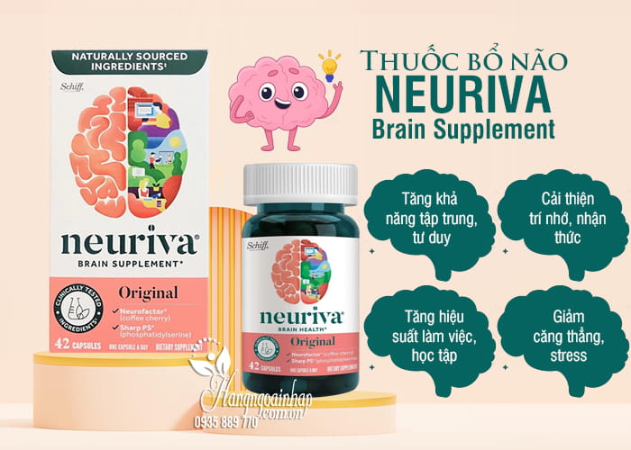 Thuốc bổ não Neuriva Brain Supplement Original của Mỹ 2