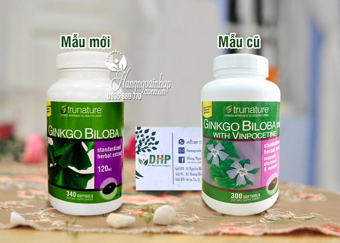 Trunature Ginkgo Biloba Tăng Cường Tuần Hoàn Não - Hộp 340 viên mẫu mới 1