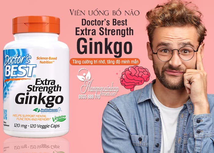 Viên uống bổ não Doctor’s Best Extra Strength Ginkgo 120mg 1