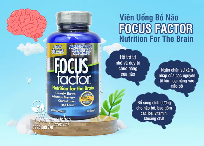 Thuốc bổ não focus factor 150 tablets của Mỹ, giá tại đại lý 88