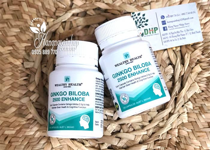 Viên uống bổ não Ginkgo Biloba 2500 Enhance 100 viên Úc 9