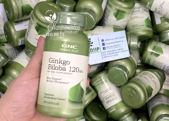 Viên uống bổ não GNC Ginkgo Biloba 120mg 100 viên của Mỹ 0