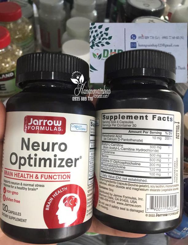 Viên uống bổ não Neuro Optimizer Jarrow 120 viên của Mỹ 89