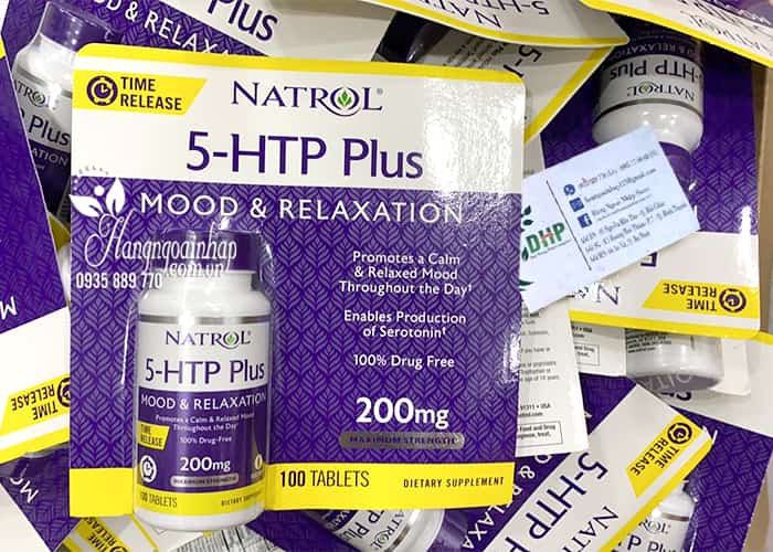 Viên uống giảm căng thẳng Natrol 5-HTP Plus 200mg của Mỹ  4