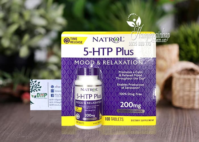 Viên uống giảm căng thẳng Natrol 5-HTP Plus 200mg của Mỹ  7