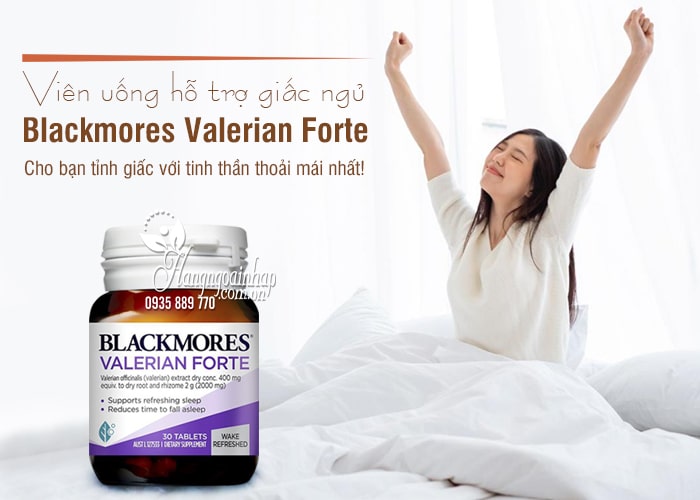 Viên uống hỗ trợ giấc ngủ Blackmores Valerian Forte 2000mg Úc 1