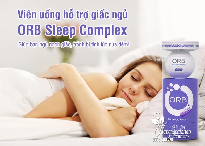 Viên uống hỗ trợ giấc ngủ ORB Sleep Complex chính hãng Mỹ 9