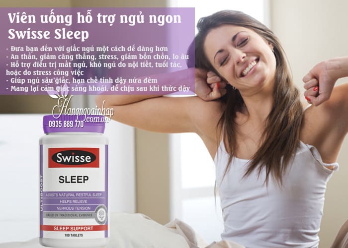 Viên uống hỗ trợ ngủ ngon Swisse Sleep 100 viên Úc, giá tốt 1