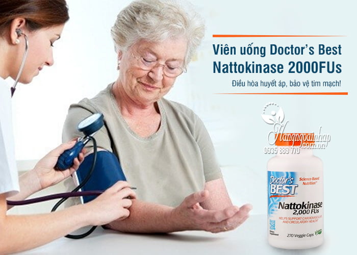 Viên uống Nattokinase 2000FUs Doctor’s Best của Mỹ 4