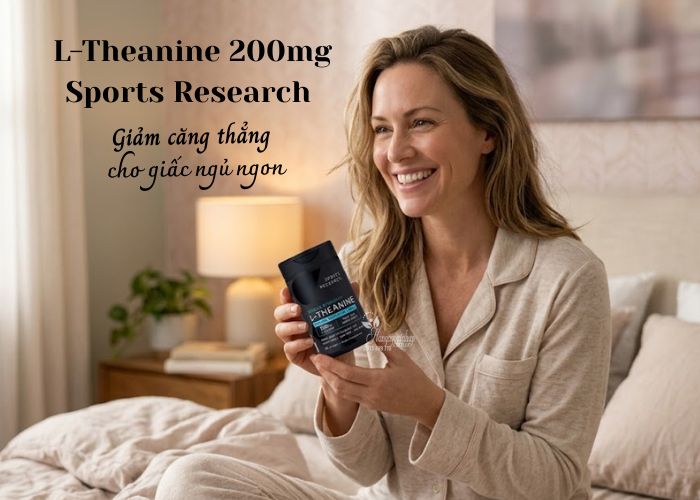 Viên uống Sports Research L-Theanine Double Strength 150 viên 1