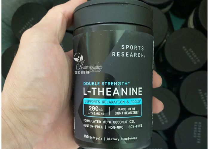 Viên uống Sports Research L-Theanine Double Strength của Mỹ