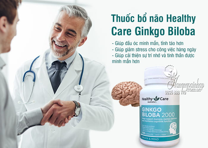 Thuốc bổ não Healthy Care Ginkgo Biloba 2000mg 100 viên của Úc 4