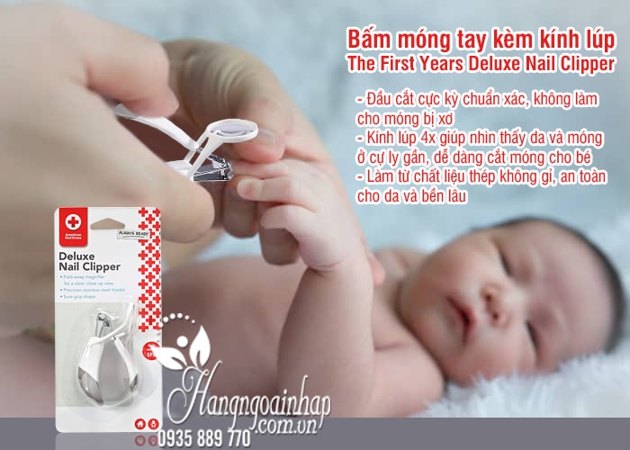 Bấm móng tay kèm kính lúp The First Years Deluxe Nail Clipper  4