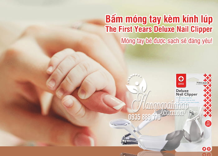 Bấm móng tay kèm kính lúp The First Years Deluxe Nail Clipper  1